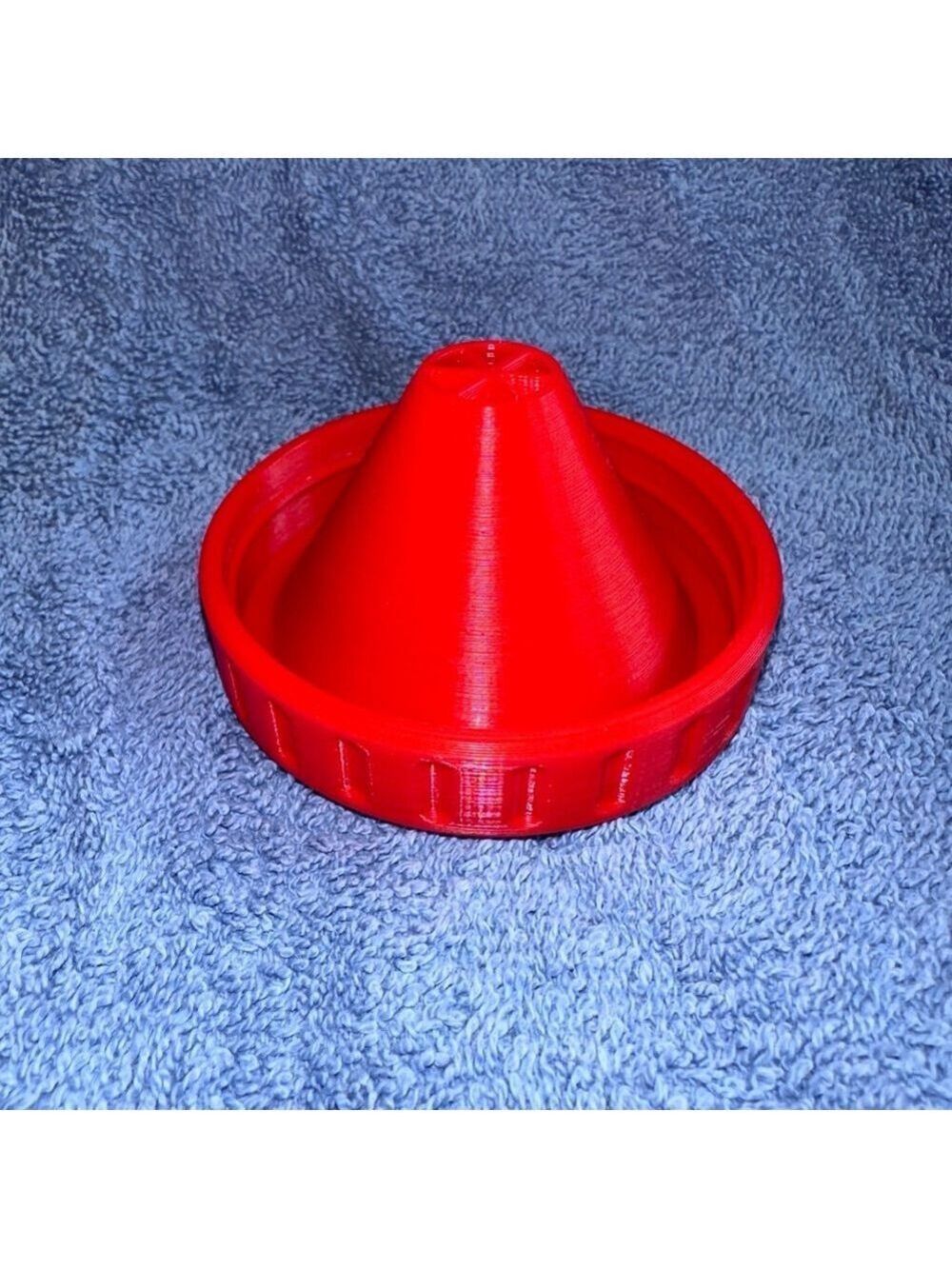 3D Printed Fruit Fly Mason Jar Lid Trap Bright Red - Lid ONLY